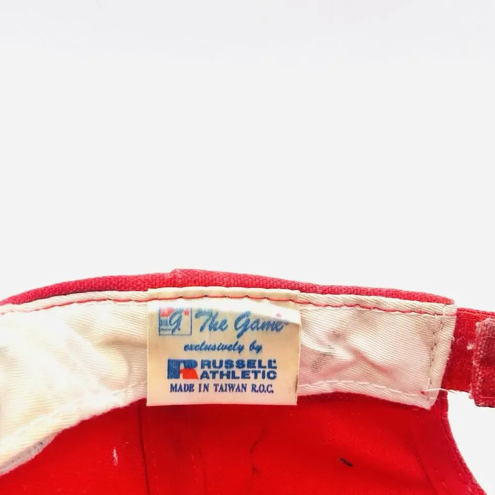Vintage VTG Ole Miss Mississippi Rebels Russell The Game Cap Hat - Red/Blue - Picture 6 of 9